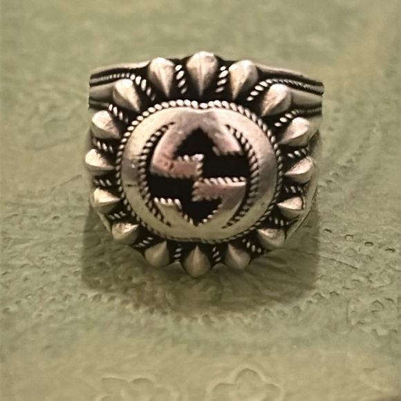 Gucci Interlocking G 20MM Silver 925 Ring - Picture 7 of 14